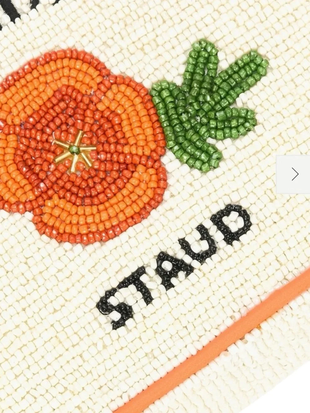 STAUD Tommy Beaded California Poppy Limited Edition Bag NWT - Picture 5 of 9